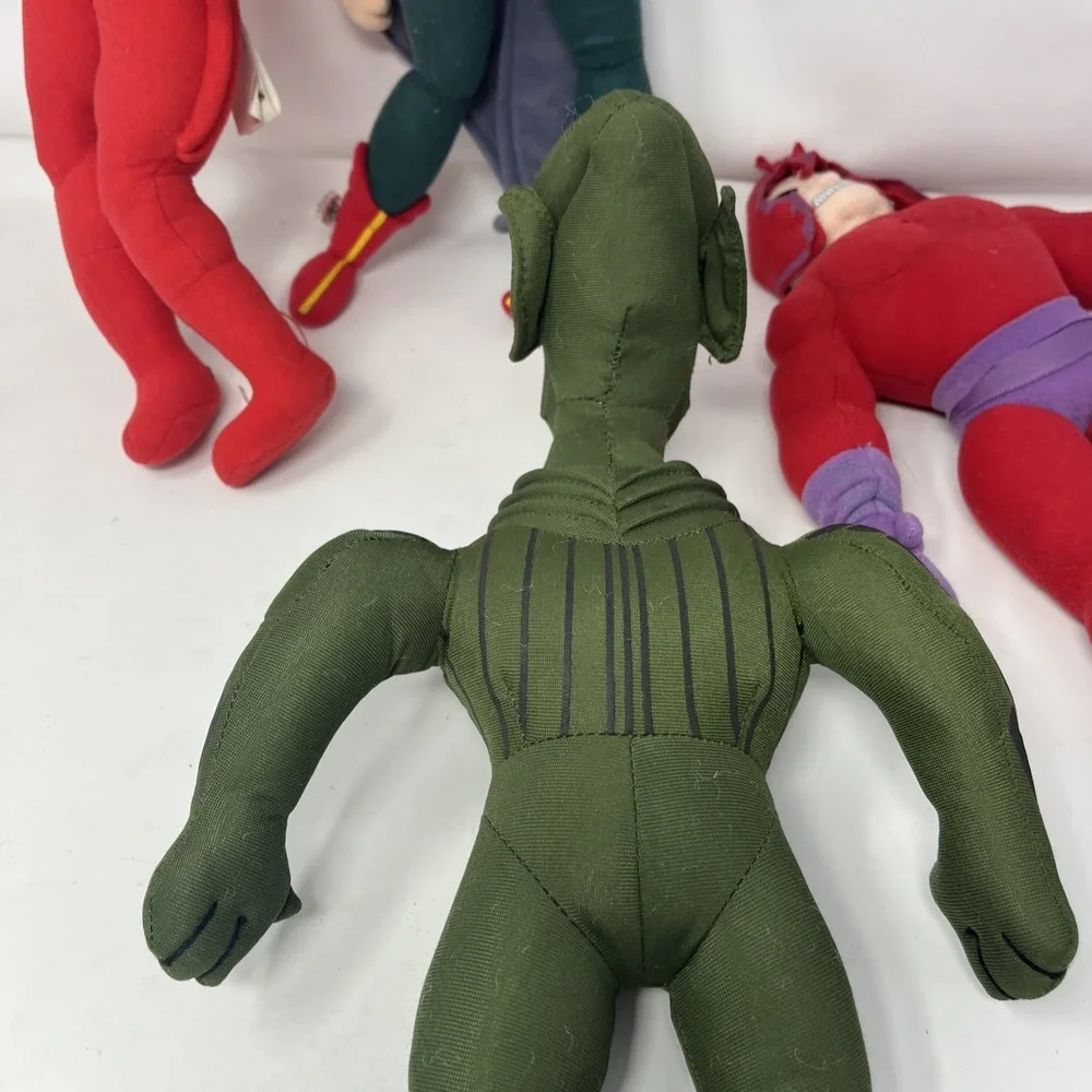 Vintage Marvel Comics Plush Lot 4 Green Goblin Hawk Girl Daredevil Magneto Doll